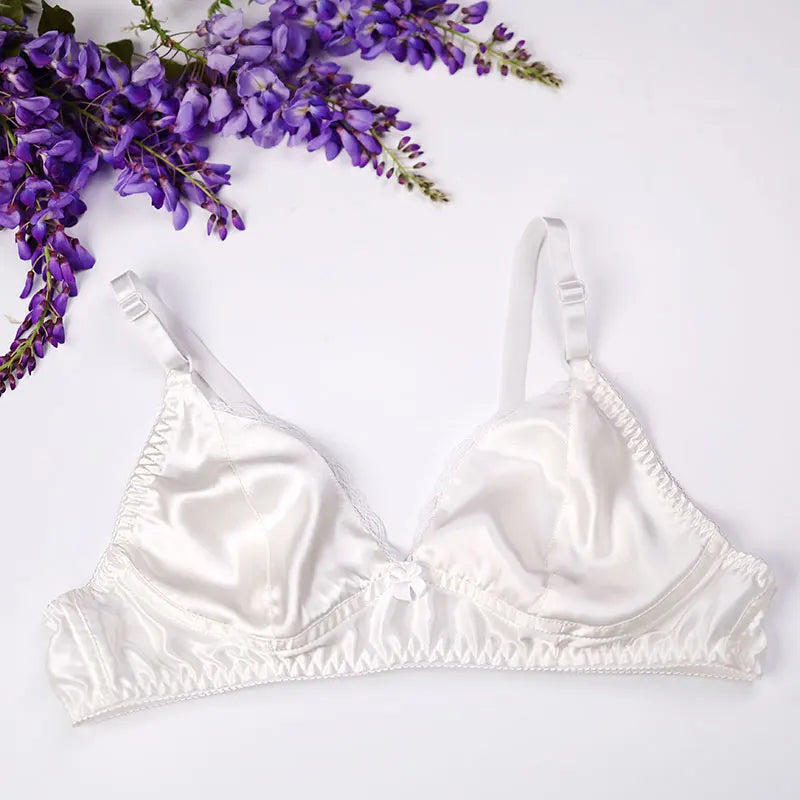 Cloud - Mulberry Silk Bralette