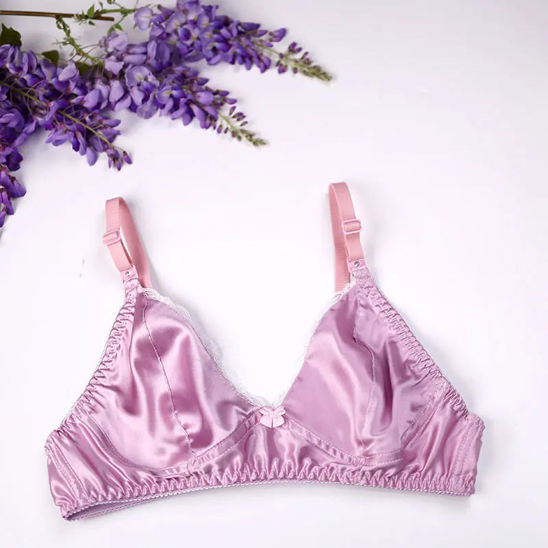 Wisteria - Mulberry Silk Bralette