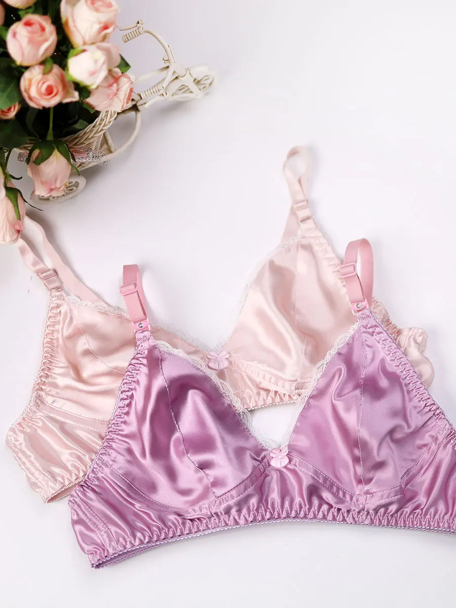 Wisteria - Mulberry Silk Bralette